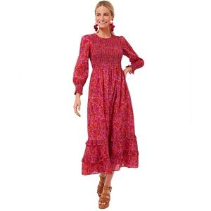 Pink City Prints x Tuckernuck Isabel dress. Vintage Poppy. S. NWT.